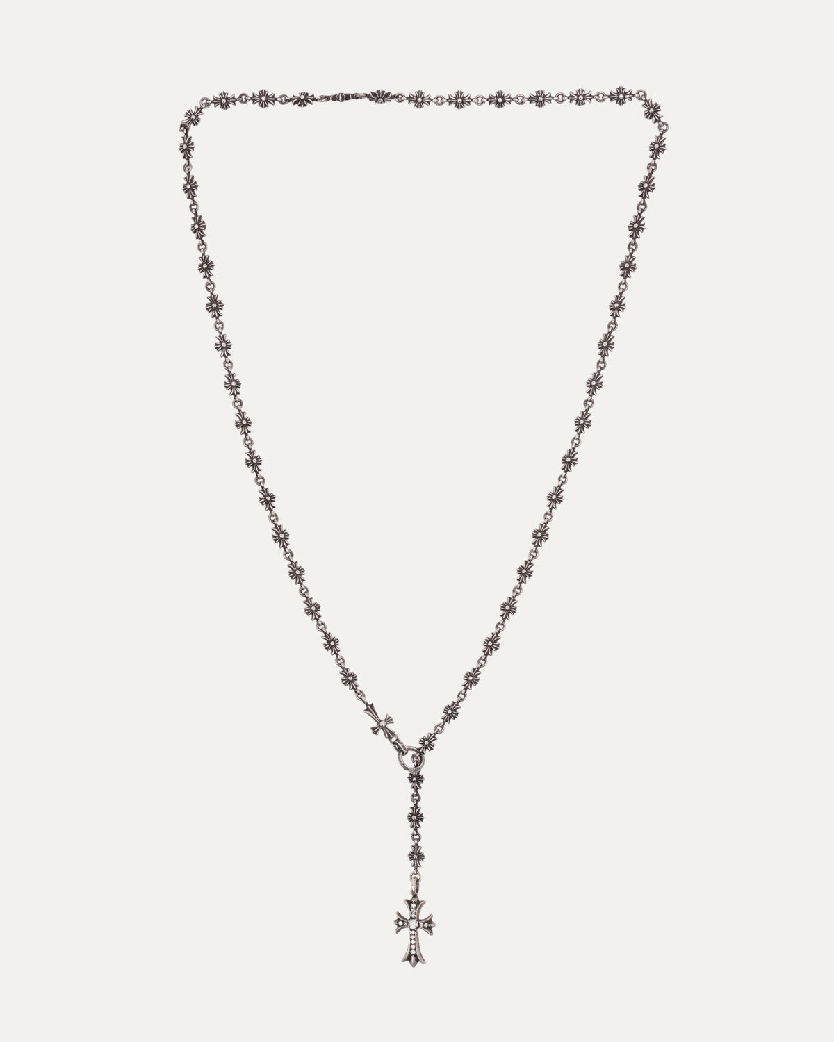 Diamond Tiny E Choke Chain Necklace