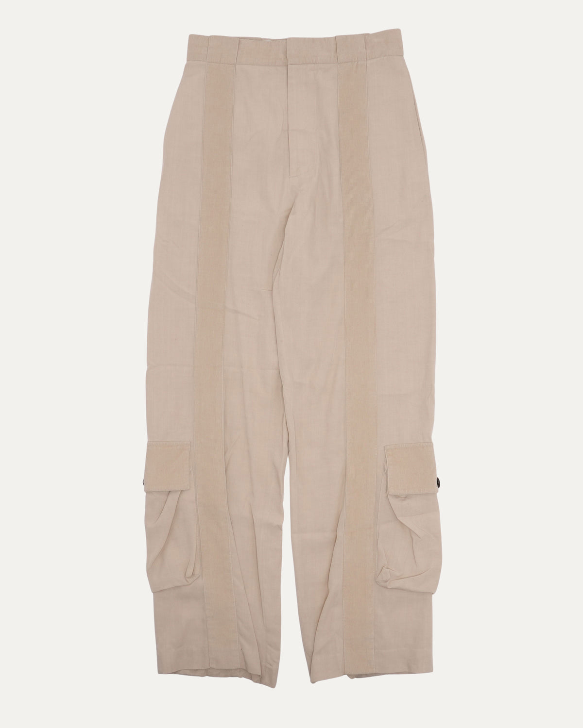 Corduroy Accent Cargo Trousers