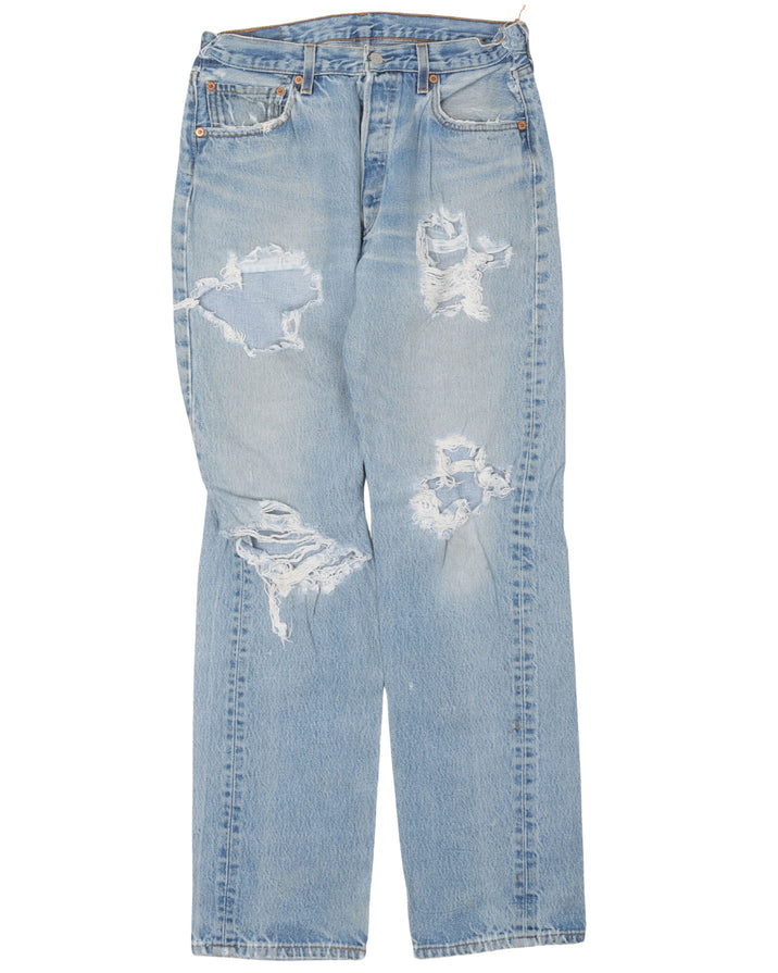 Levi 501 Distressed Jeans