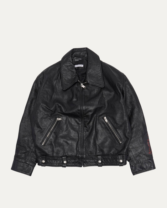 Midnight Oil Aviator Leather Jacket