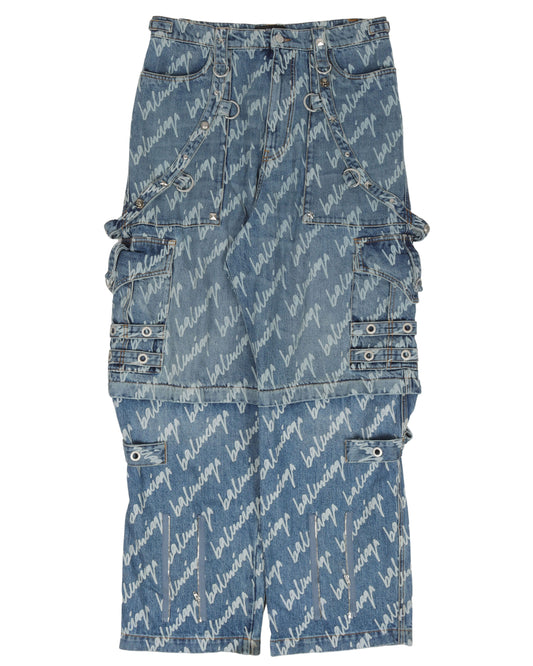 All Over Logo Raver Jeans