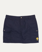 Nylon Cross Patch Cargo Skirt