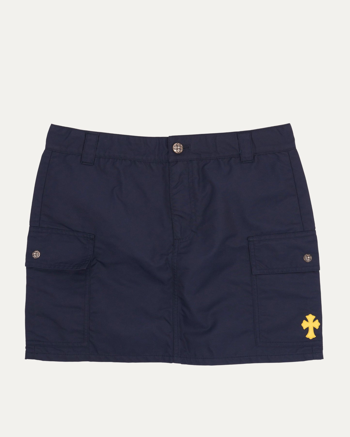 Nylon Cross Patch Cargo Skirt