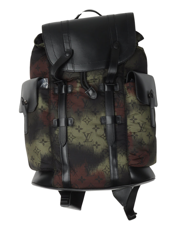 Camo Monogram "Christopher" Backpack