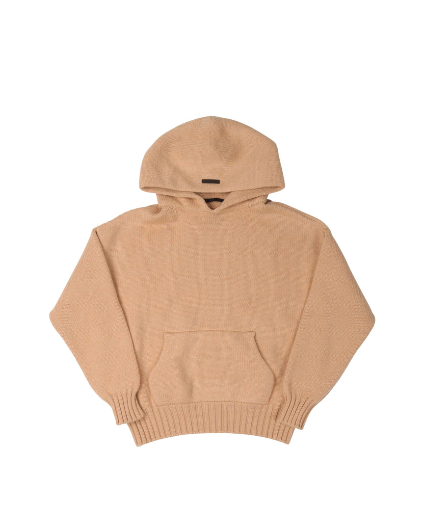 Cotton Knit Hoodie