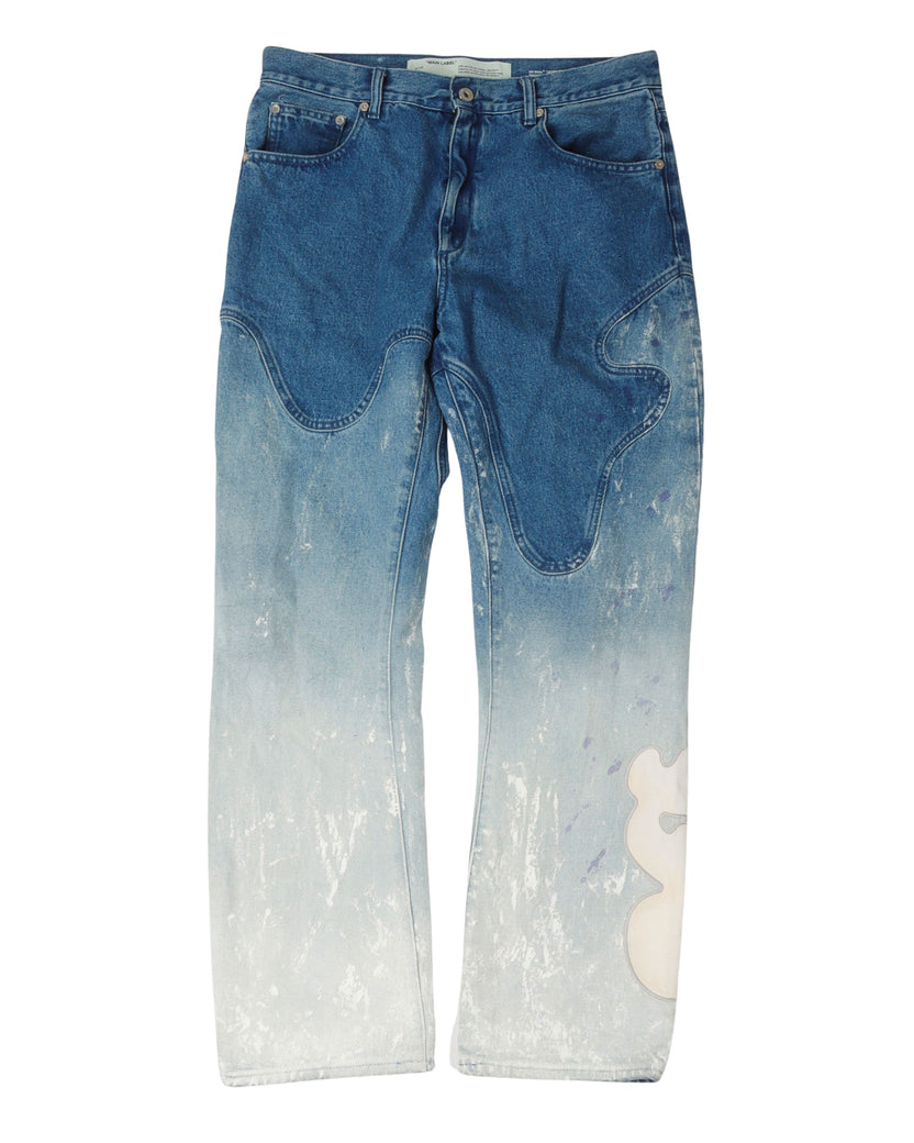 Shaped Baggy Denim Jeans