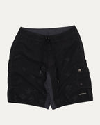 Plus Cross Patch Star Print Swim Trunks