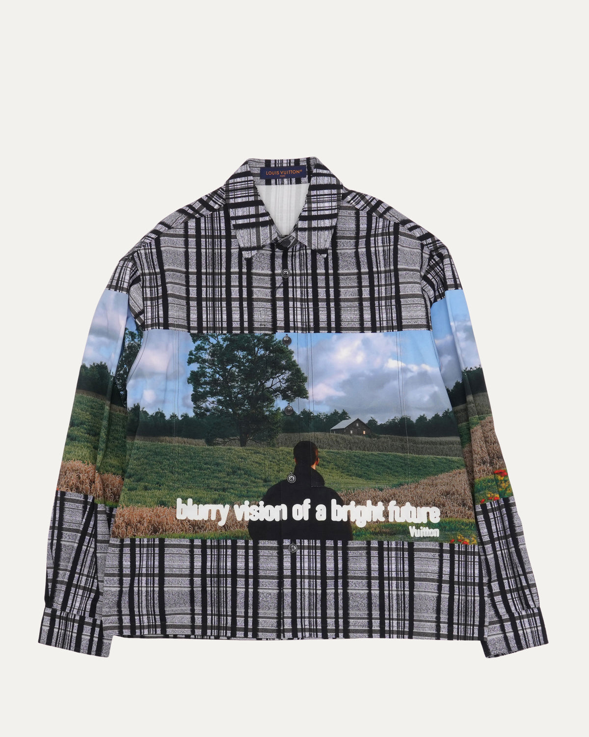 Blurry Vision of A Bright Future Plaid Overshirt