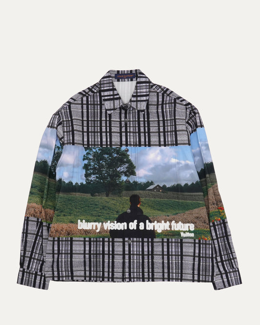 Blurry Vision of A Bright Future Plaid Overshirt
