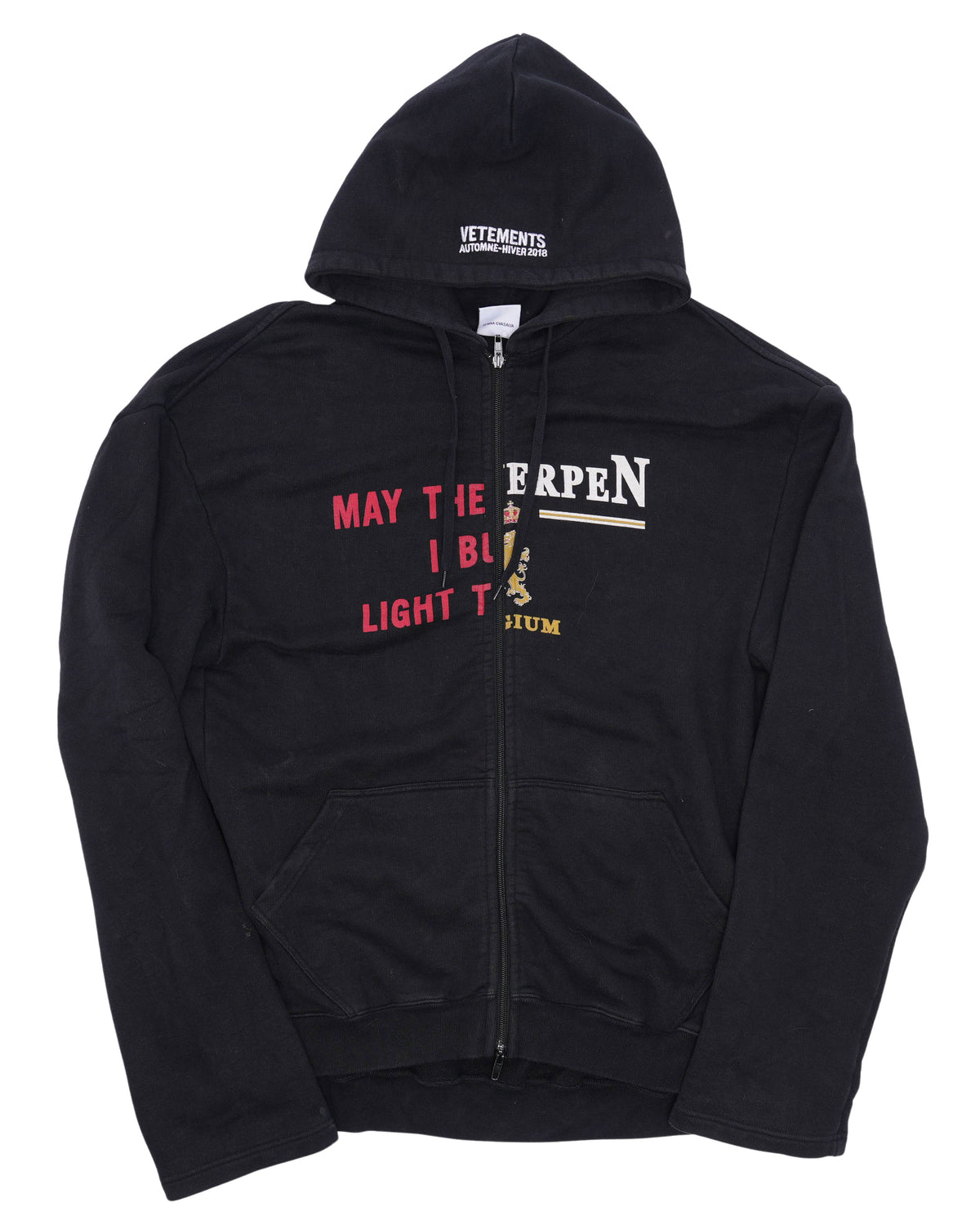 Vetements FW18 Split Logo Hoodie – Justin Reed