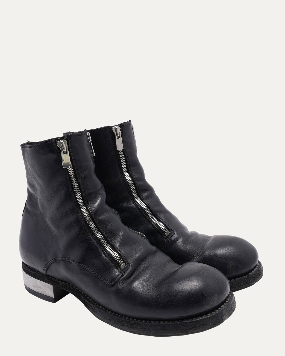 GR07FZI Full Grain Leather Double Front Zip Boots