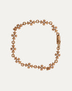 Gold Diamond Tiny E Bracelet