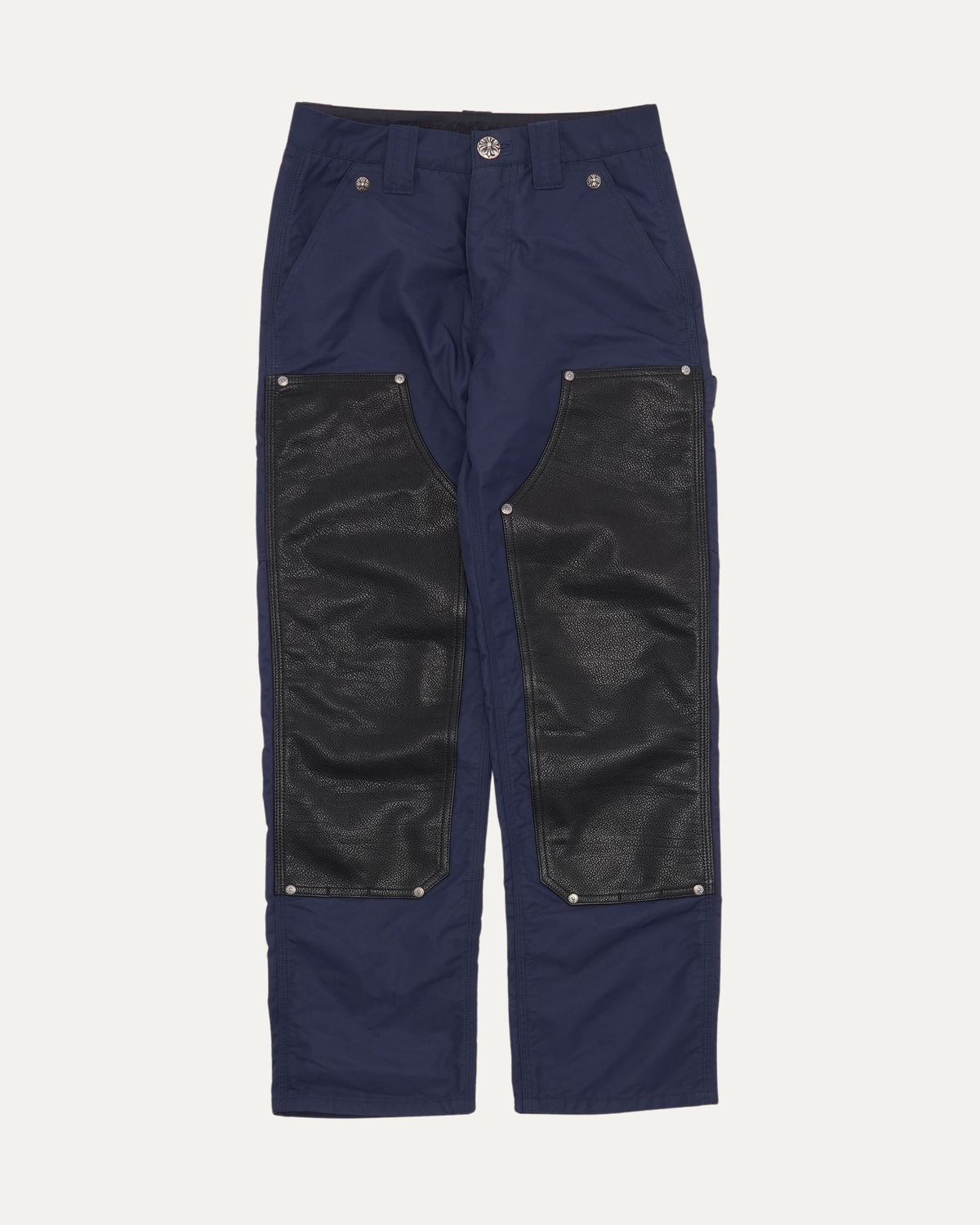 Nylon and Leather Double Knee Carpenter Pants