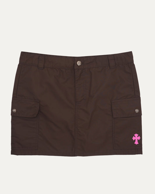 Cross Patch Nylon Cargo Skirt