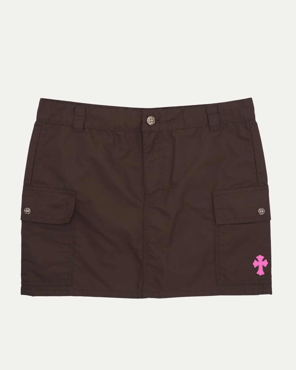 Cross Patch Nylon Cargo Skirt