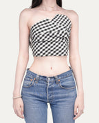 SS 2000 Runway Gingham Bustier