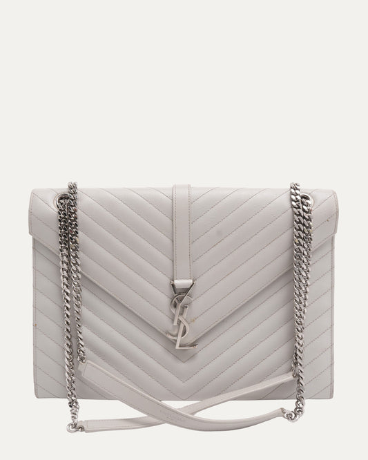 YSL Chevron Quilted Leather Bag