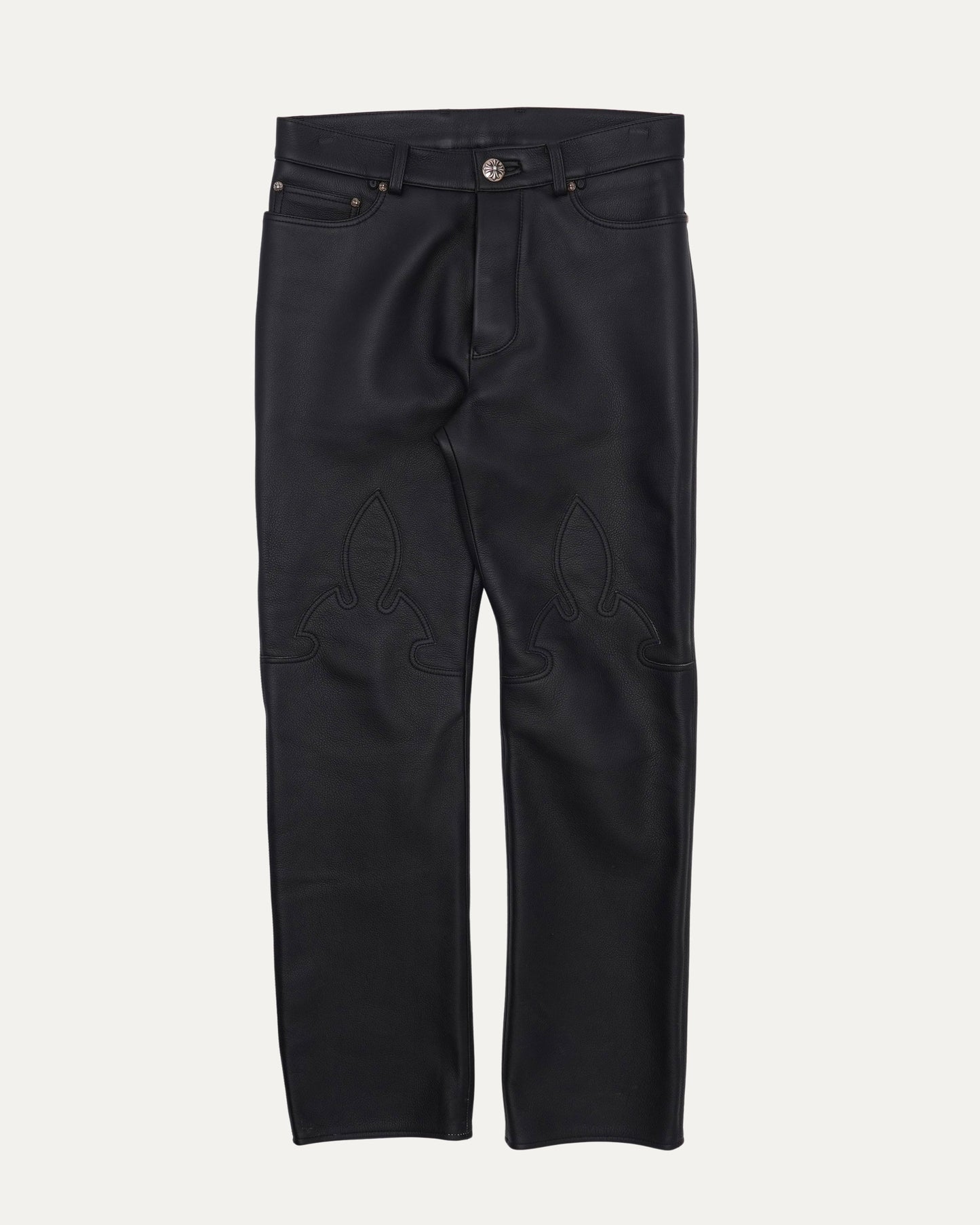 Fleur Knee Leather Pants