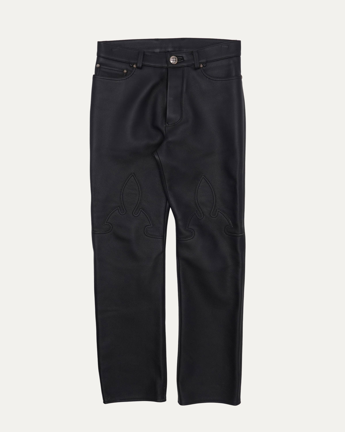 Fleur Knee Leather Pants