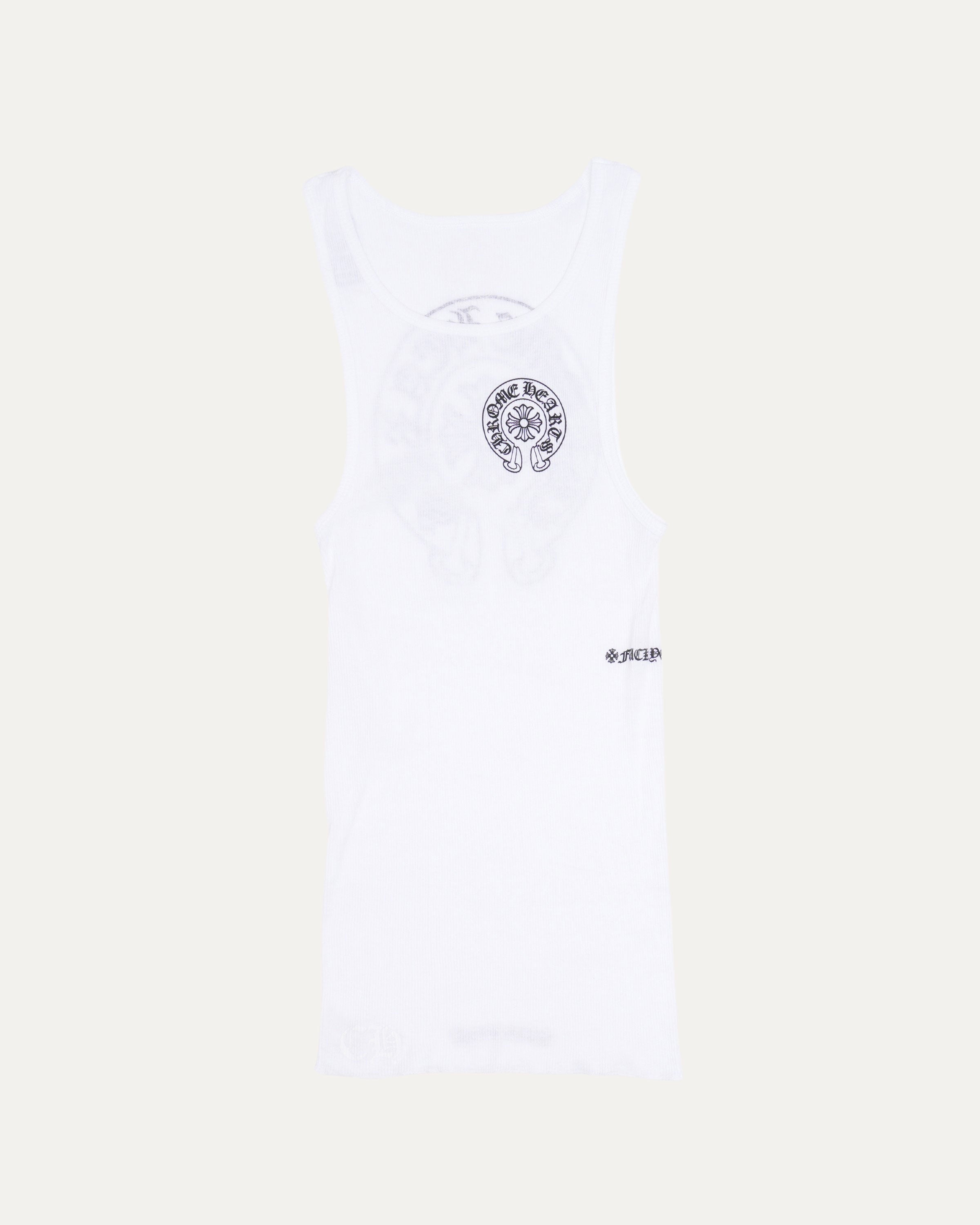 Horseshoe Logo Ribbed Tank Top