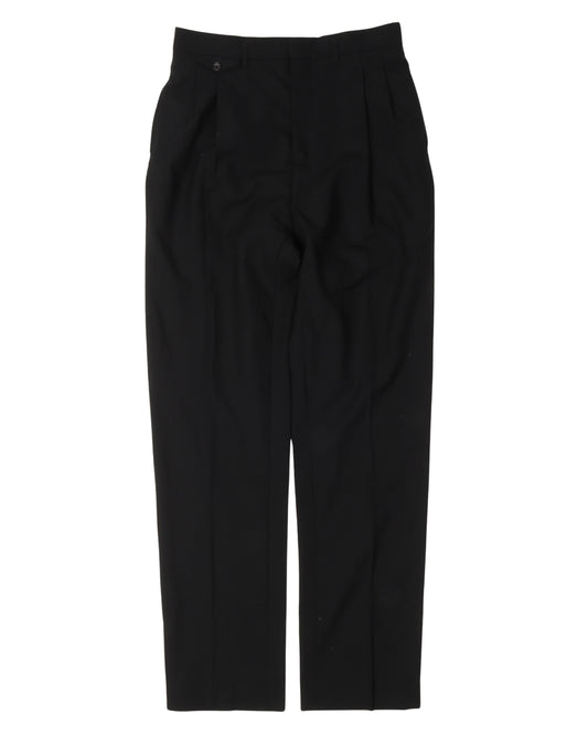 Pleated Wool Slacks