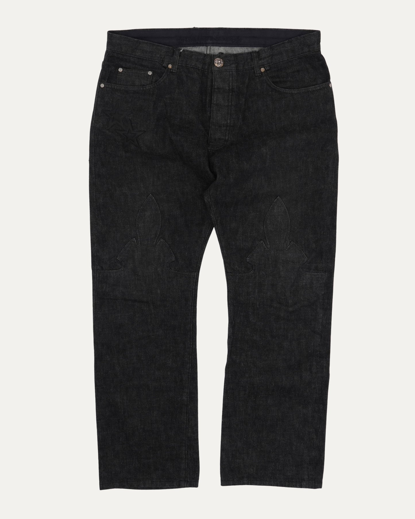 Star Patch Fleur Knee Jeans