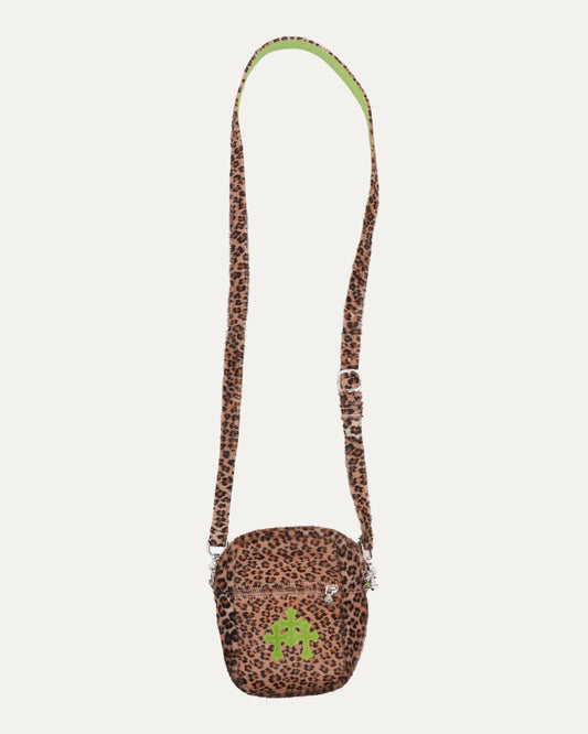 Cemetery Cross Patch Leopard Cross Body Taka Bag