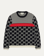 Striped Monogram Sweater