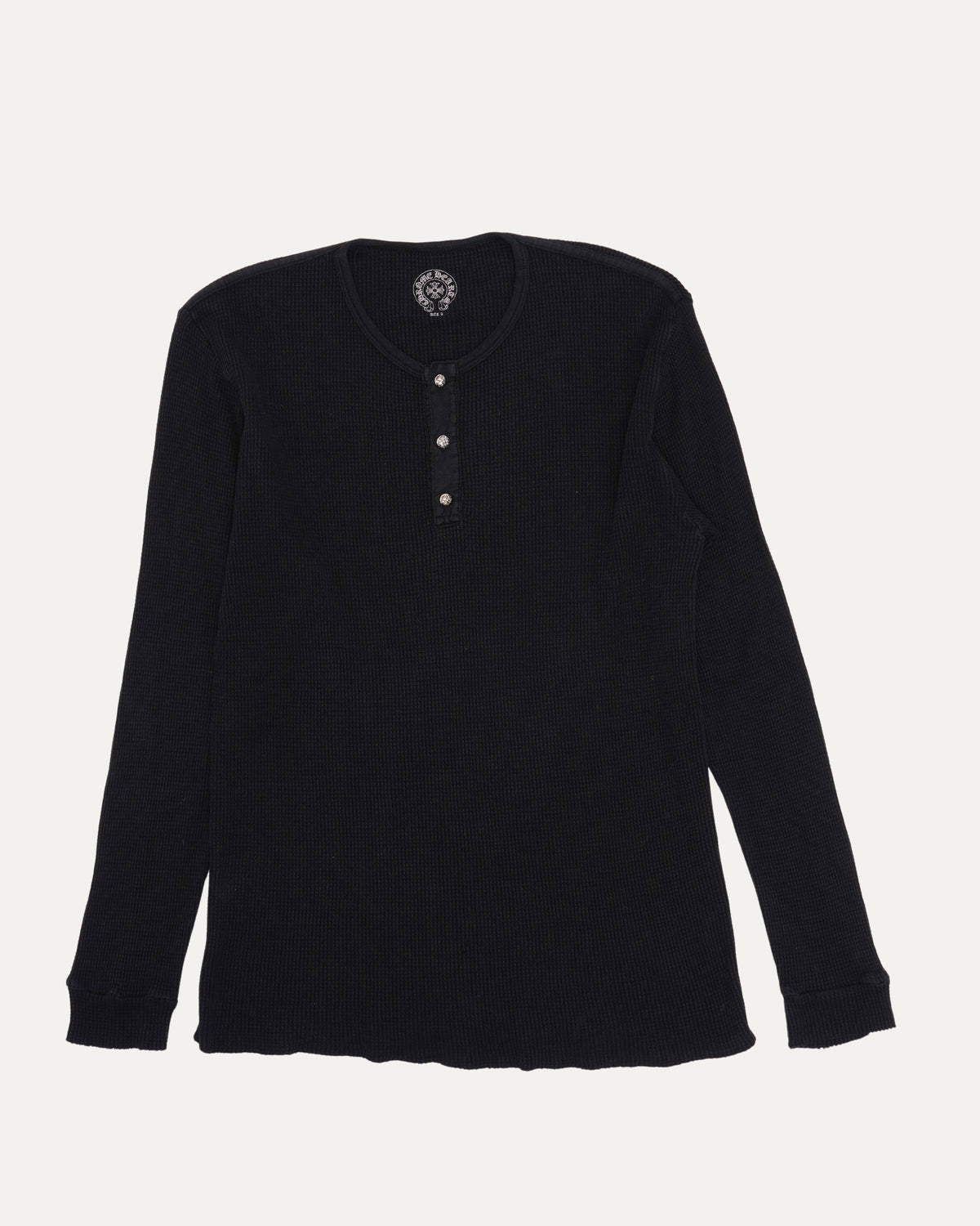 Scroll Logo Thermal Long Sleeve Henley