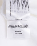 Metallic Print Vertical Logo Hoodie