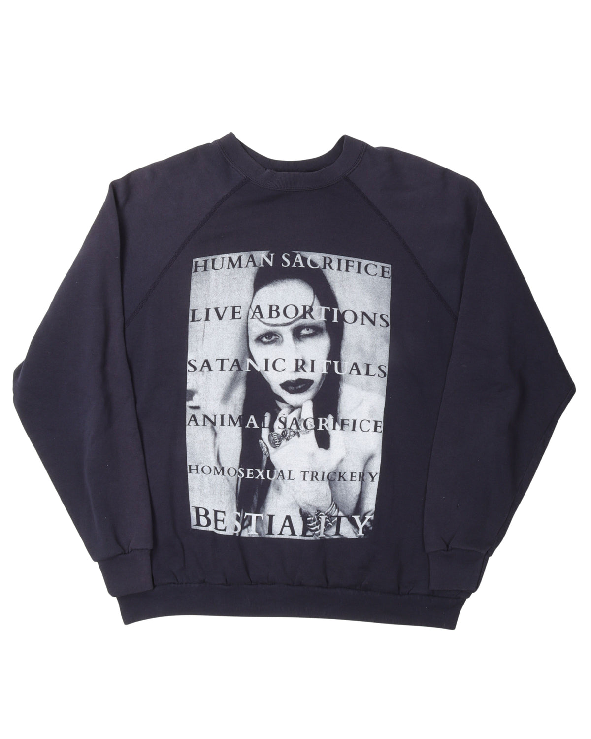 Bootleg Marilyn Manson "Human Sacrifice" Sweatshirt