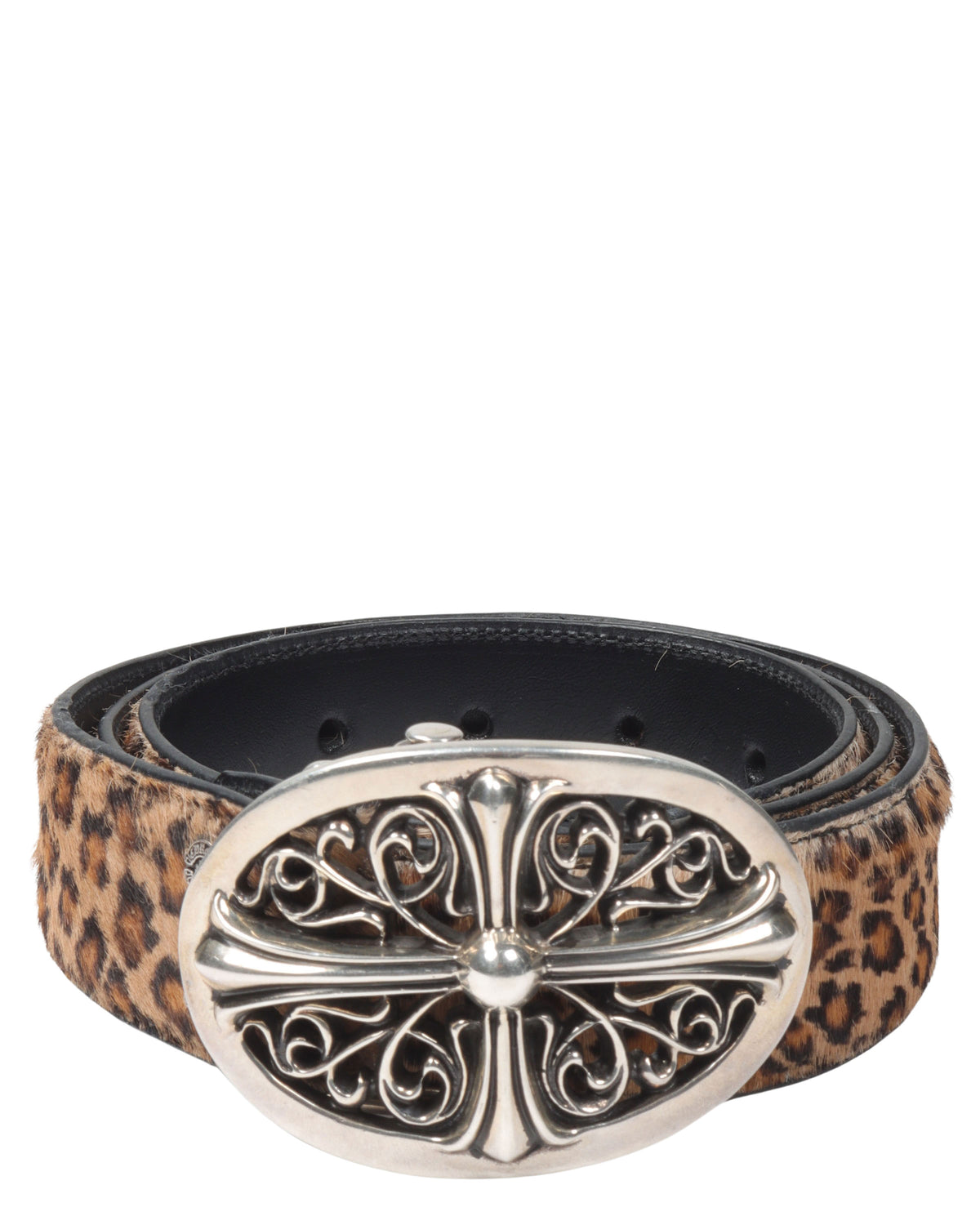 Chrome Hearts Leopard Oval Cross Belt – Justin Reed display picture 1