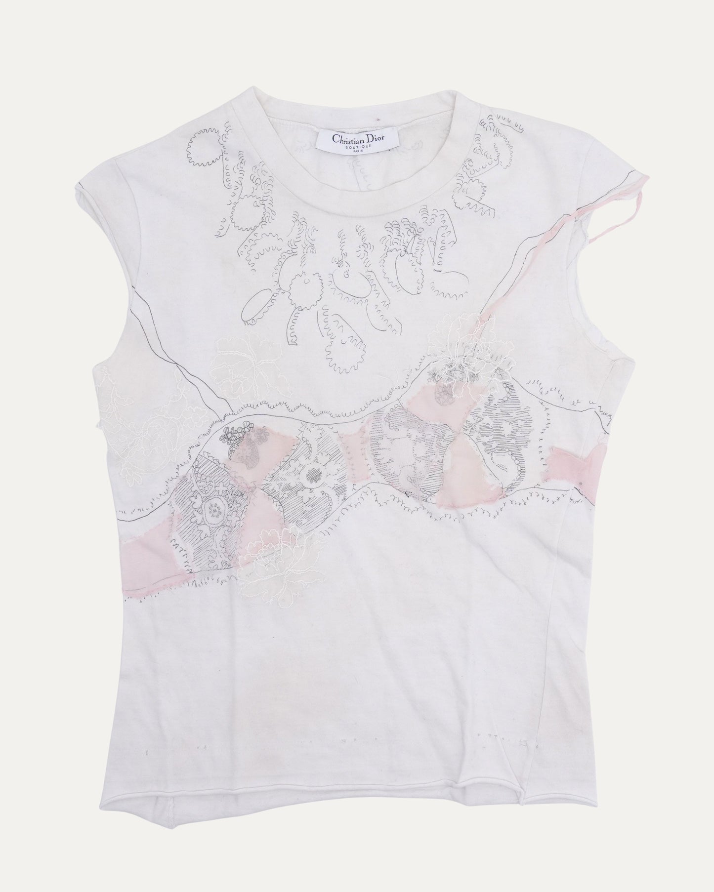 2002 Lingerie Print T-Shirt