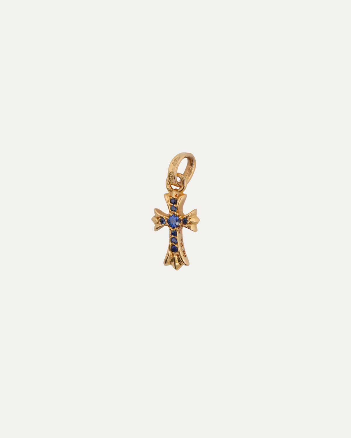 22k Gold Sapphire Baby Fat Pendant