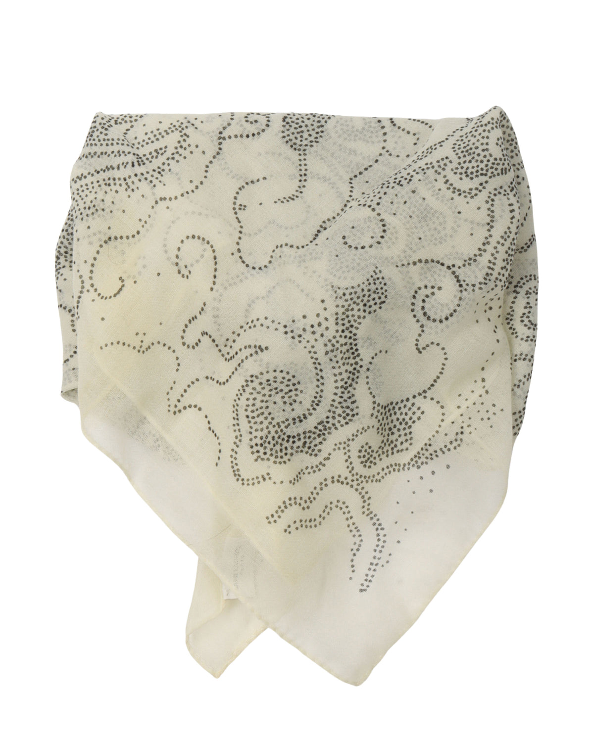 Dot Print Silk Scarf