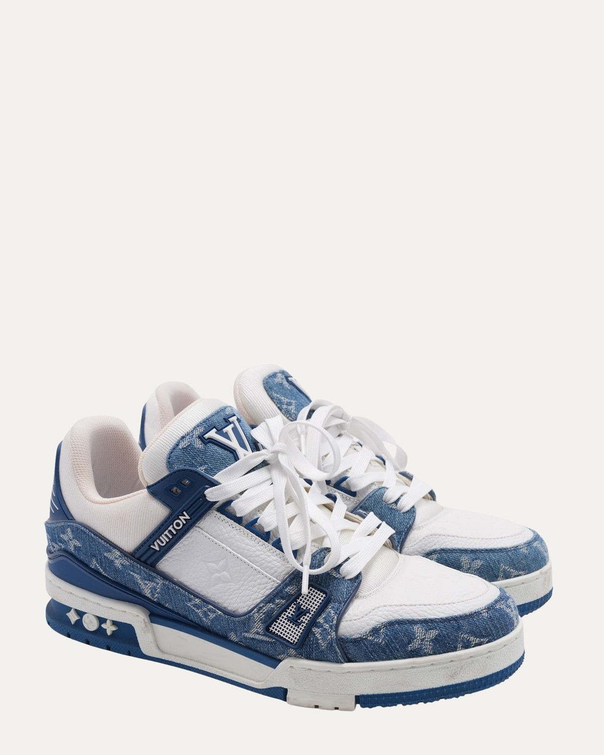 Denim Monogram LV Trainers