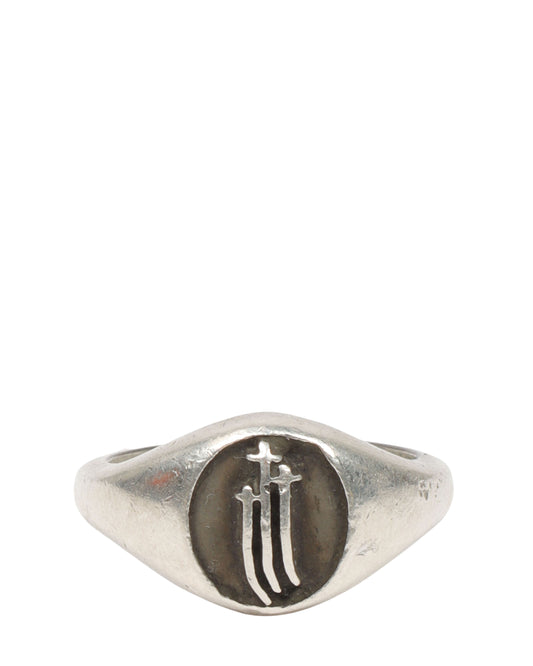 Triple Cross Signet Ring