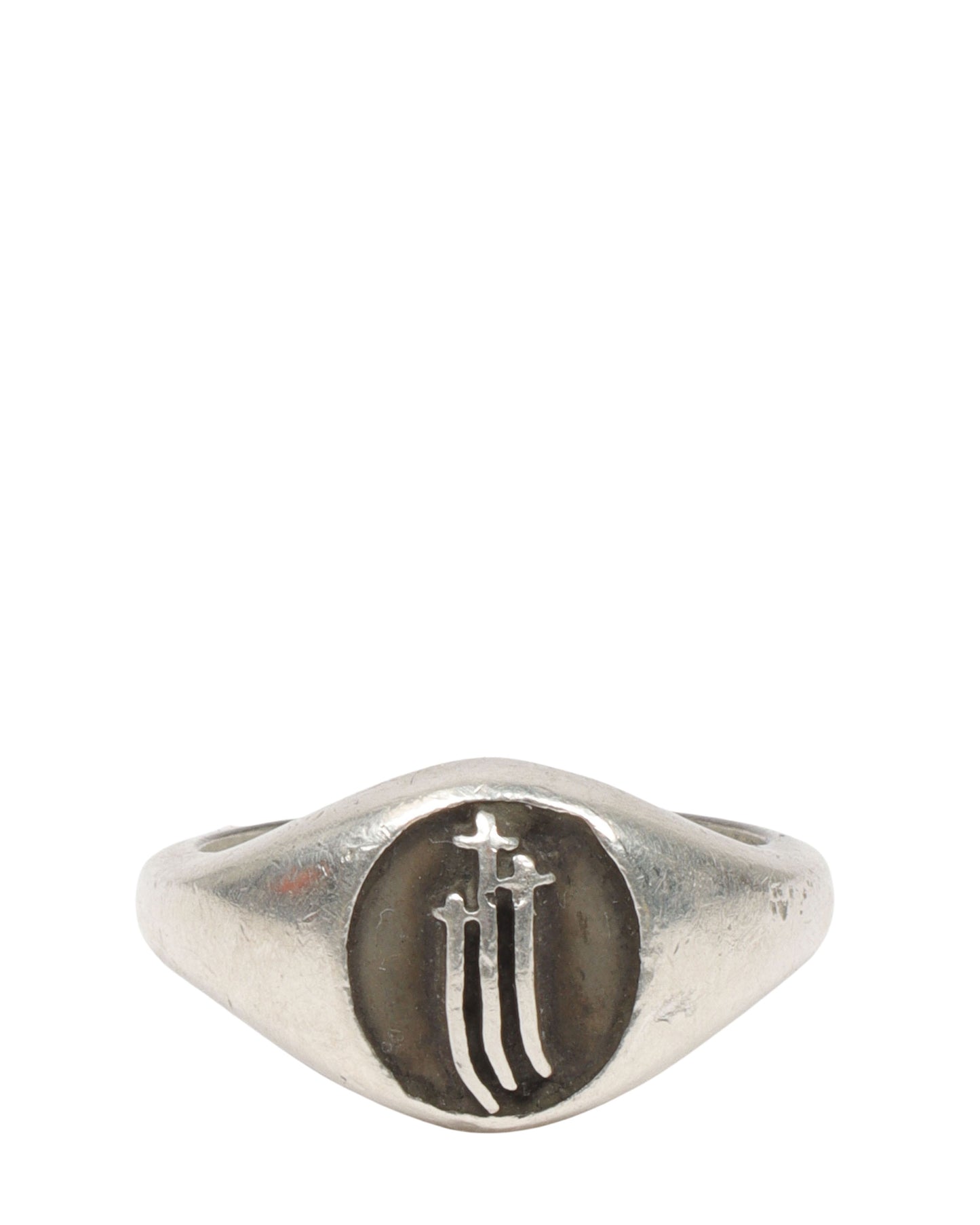 Triple Cross Signet Ring