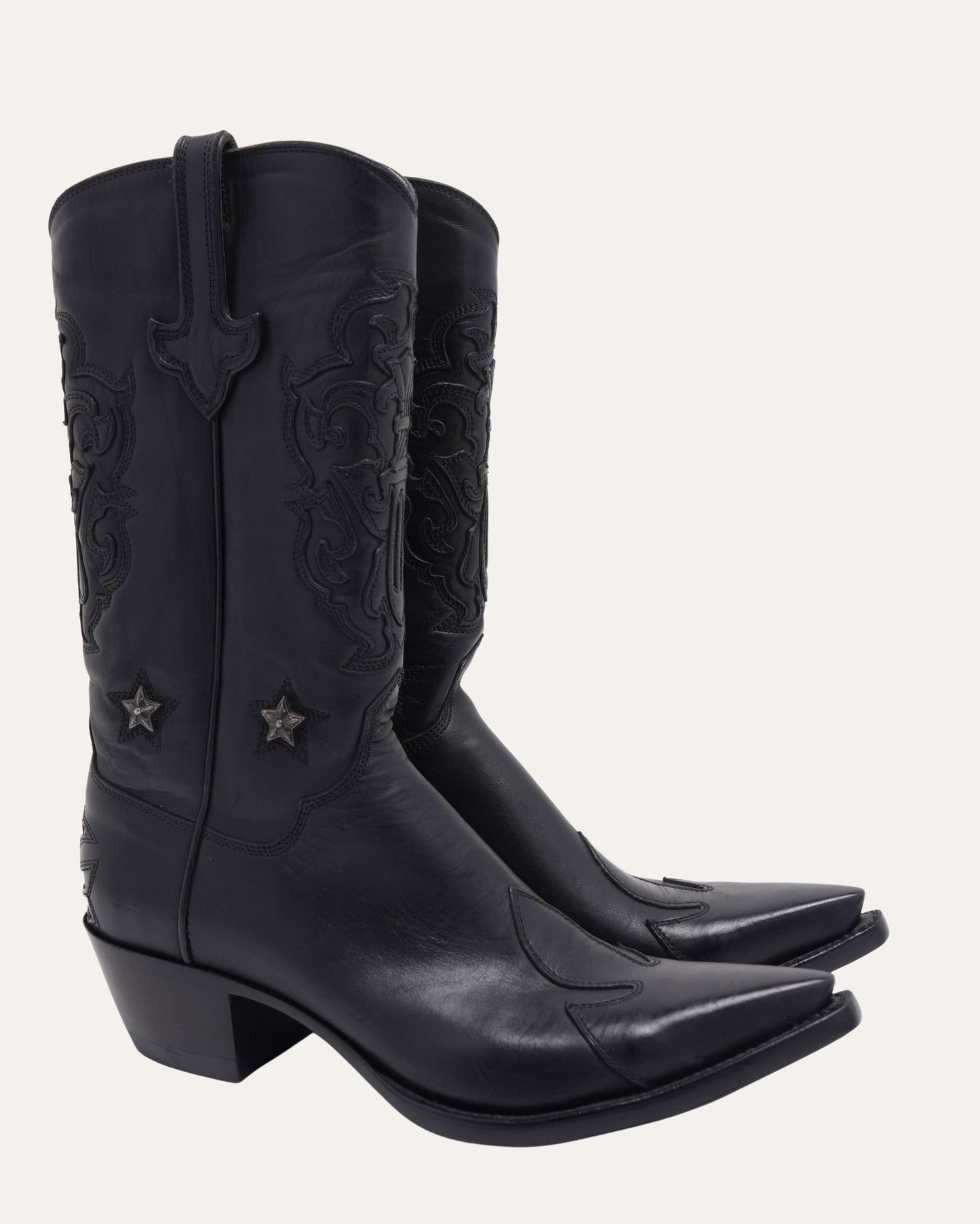 Star Embellished Western Cowboy Boots