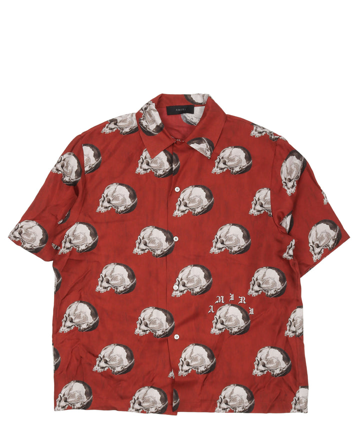 Wes Lang Skulls Silk Shirt
