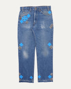 Levi's Plus Cross Patch Orange Tab 505 Jeans