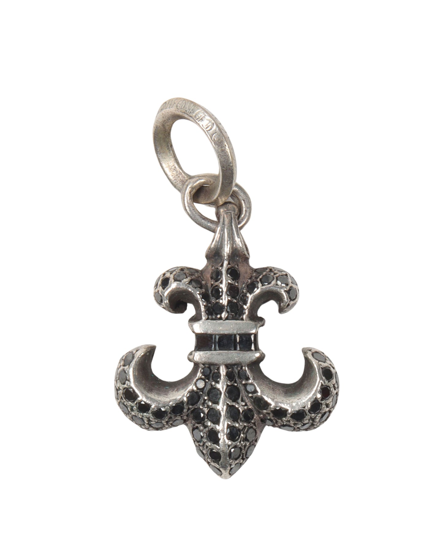 Black Diamond Fleur de Lis Pendant