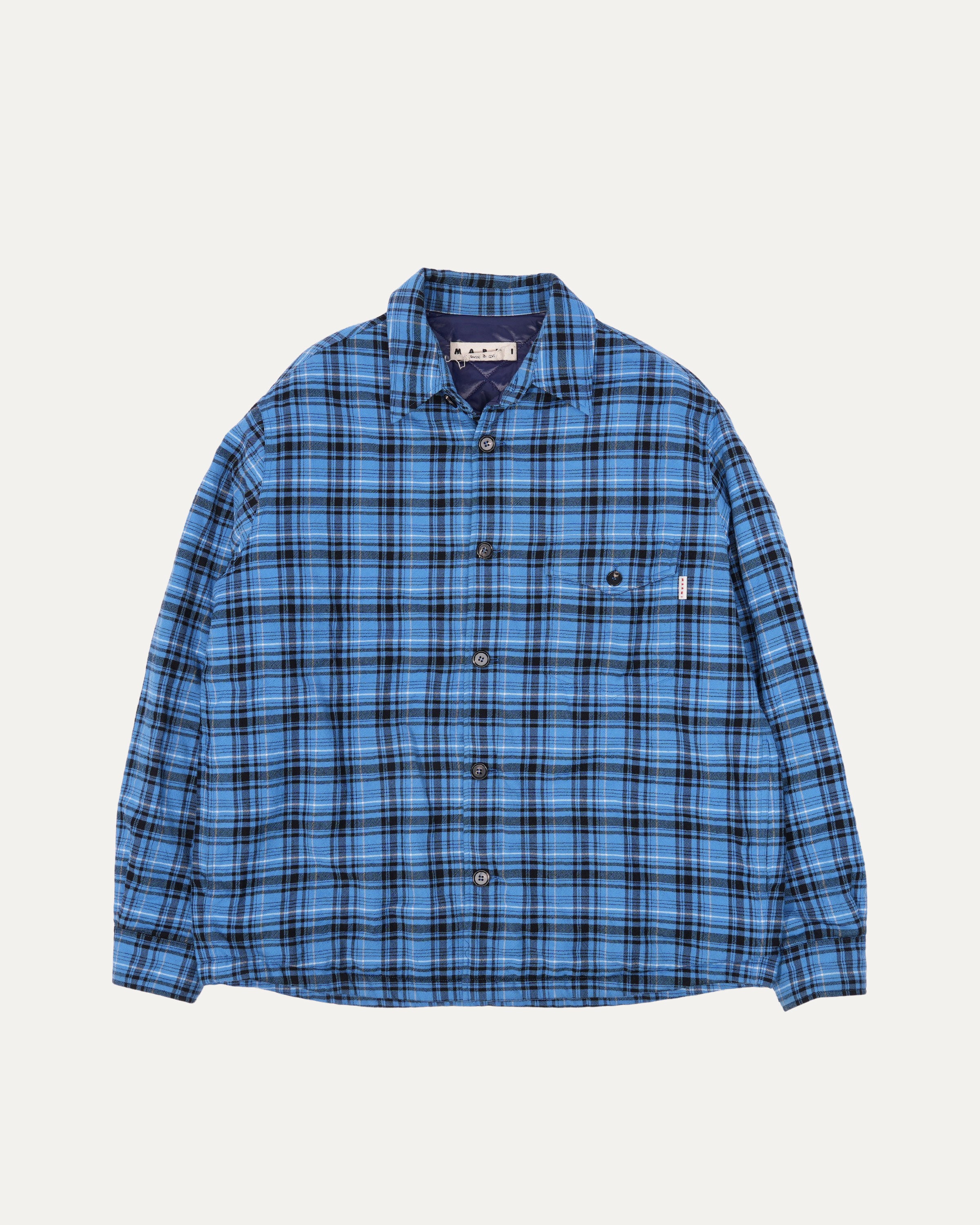 Plaid Padded Flannel Shirt Jacket