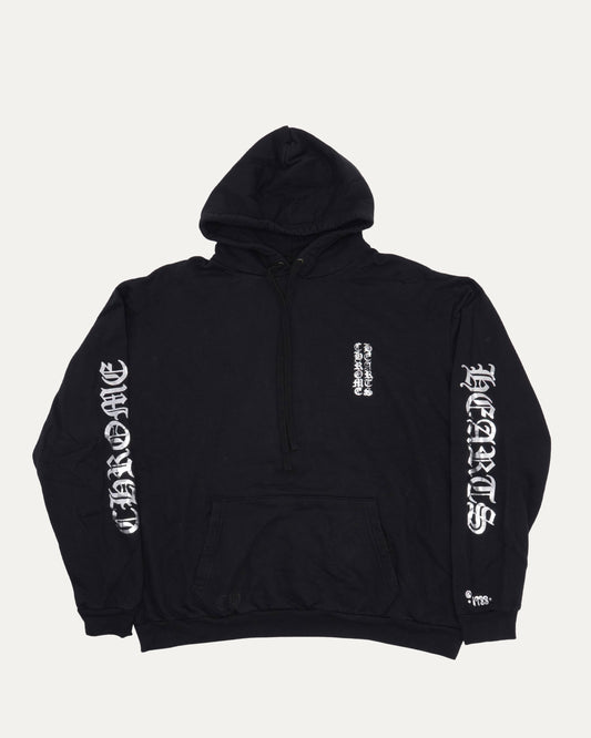 Metallic Vertical Logo Hoodie