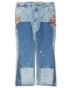 Paint Splatter Carpenter Flare Jeans