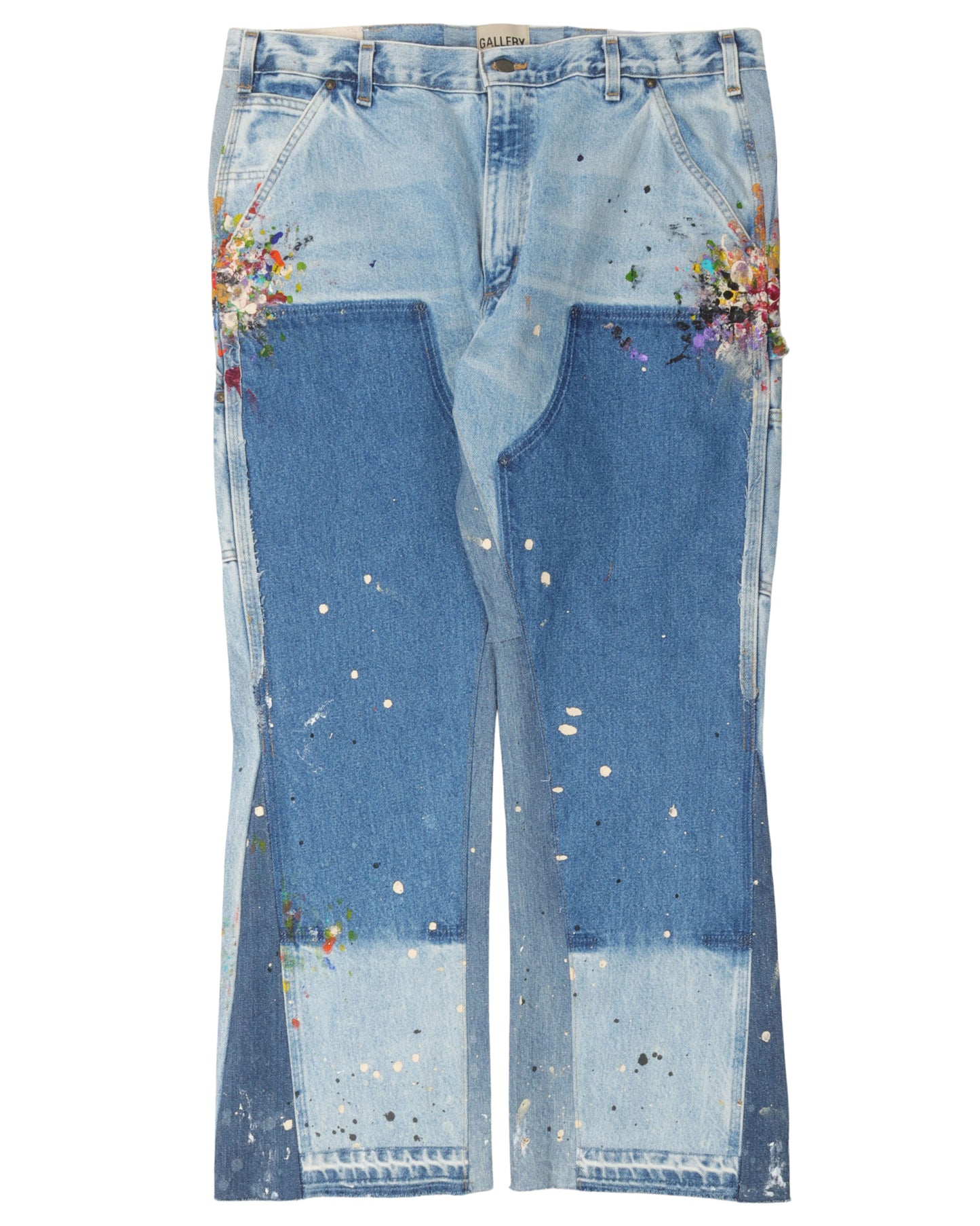 Paint Splatter Carpenter Flare Jeans