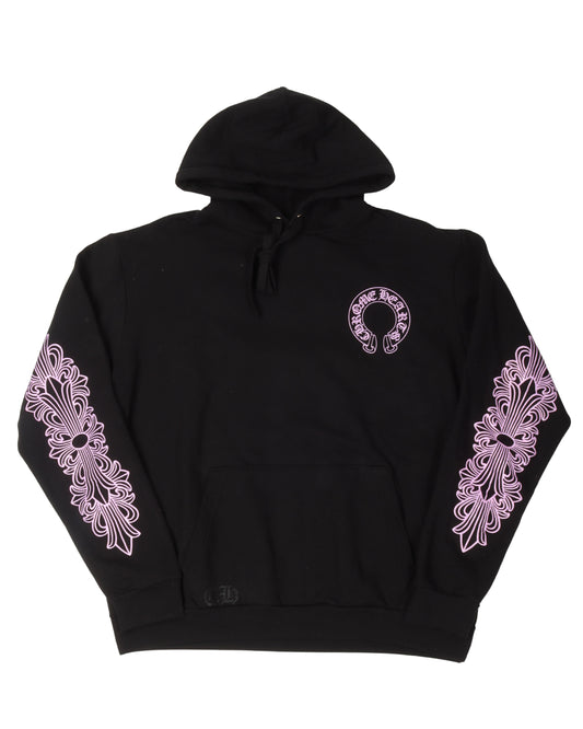 Friends & Family Pink Glitter Logo Hoodie