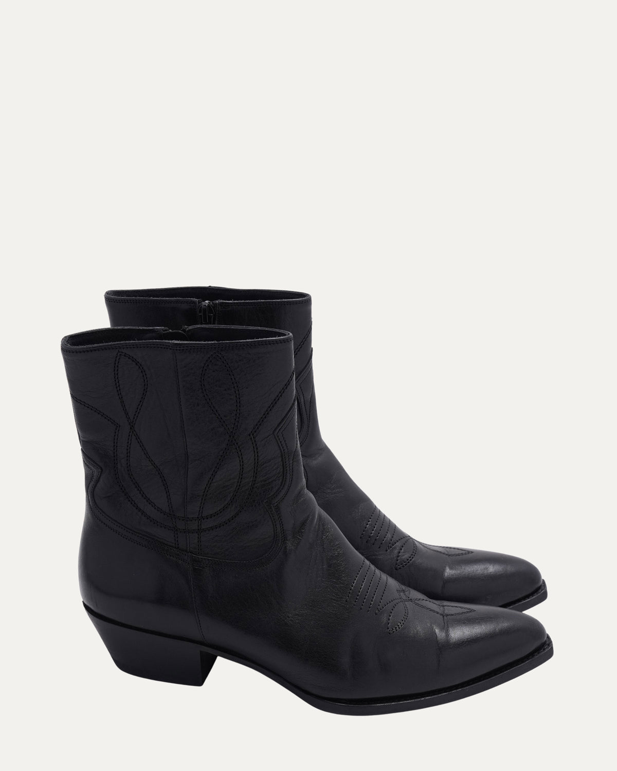 Zip Up Cowboy Boots