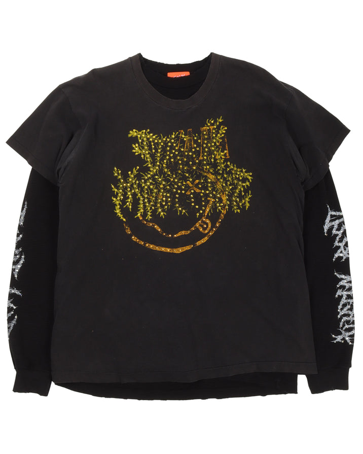 Justin Reed x Thrift Lord Nirvana Smiley T-Shirt