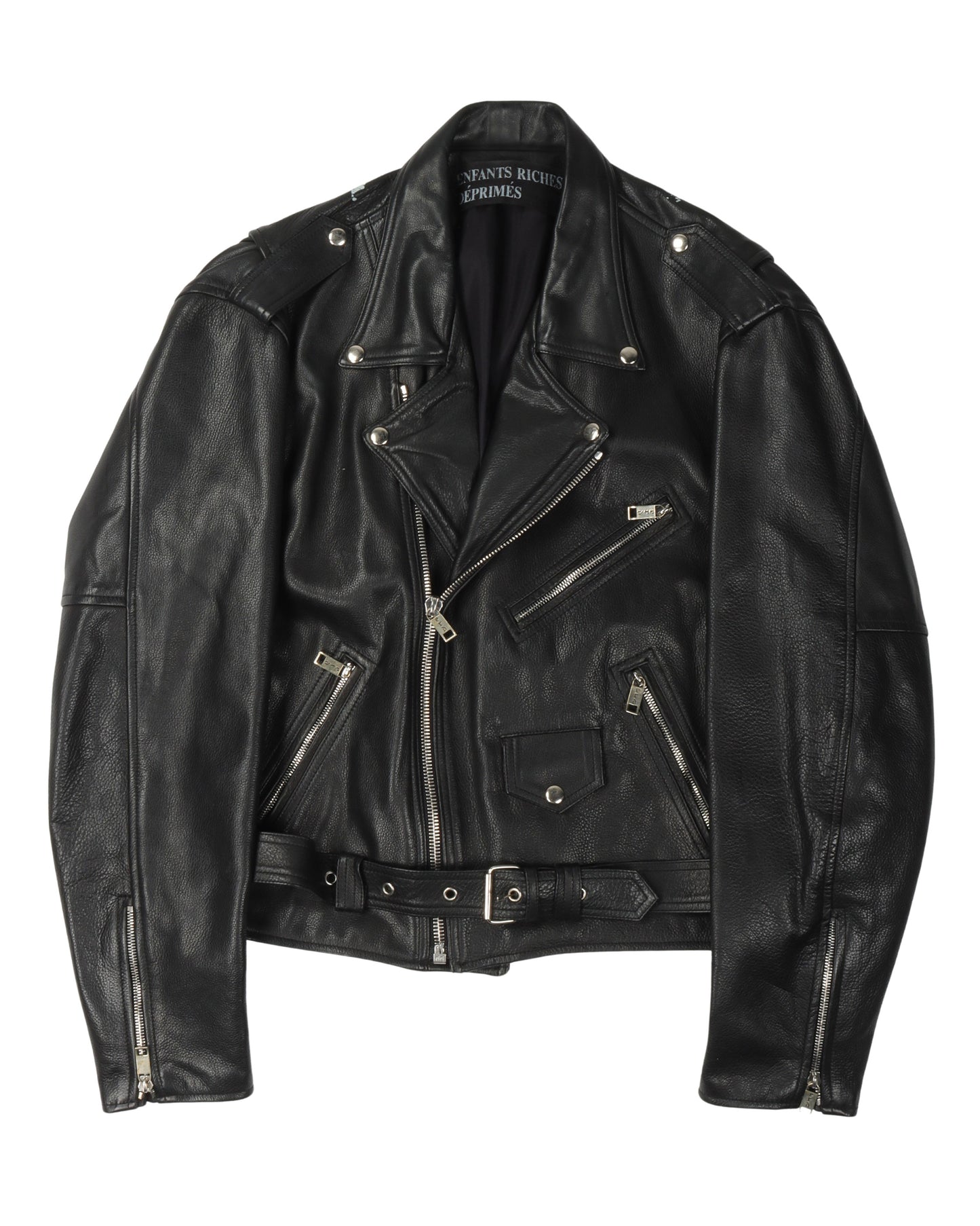 Chess Board Leather Jacket